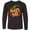 AB-Black, variant on Inktastic Happy Fall Plaid Pumpkin Long Sleeve Youth T-Shirt