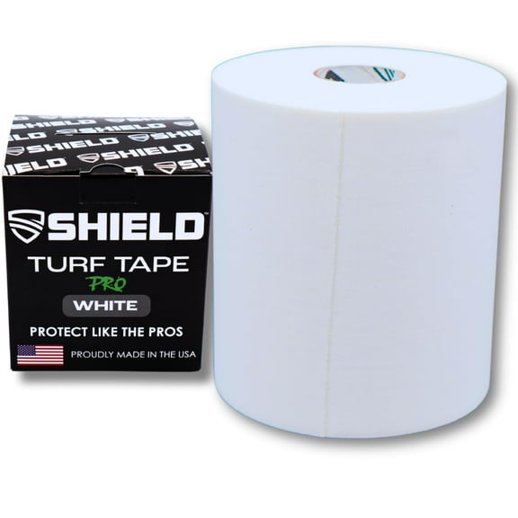 Shield Turf Tape Pro XL 4 inch x 30 feet Made in The USA Football Tape, White