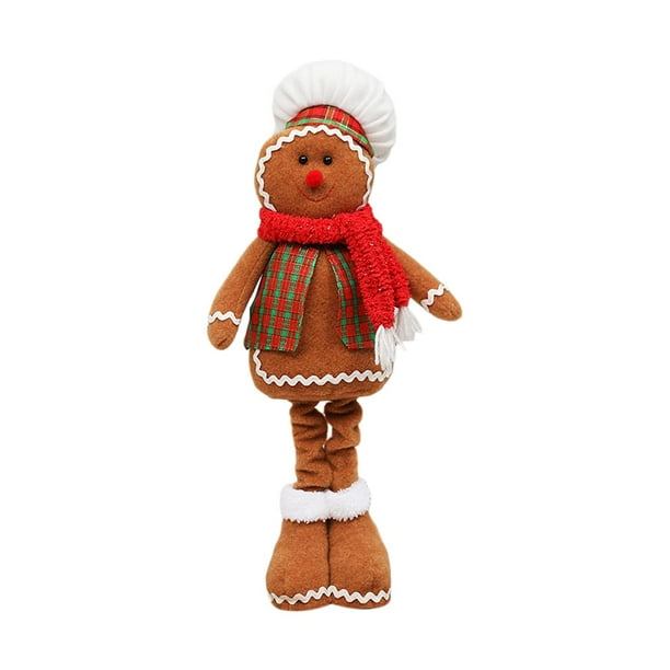 Muñecas de decoración navideña, muñeco de hombre de jengibre con