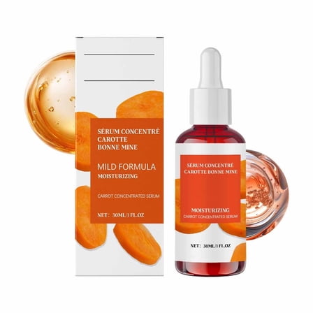 TUTUnaumb Carrot Mine Concentrated Serum, Vegan Natural Ingredients, Antioxidant Moisturizing Lotion for Face and Lip Care