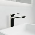 thumbnail image 2 of ANZZI Single Handle Single Hole Bathroom Vessel Sink Faucet With Pop-up Drain in Matte Black & Brushed Nickel, 2 of 8