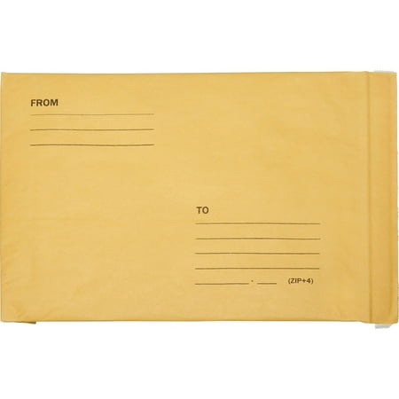 SKILCRAFT NSN1179872, Sealed Air Jiffylite Bubble Mailers, 100 Per Pack, Kraft
