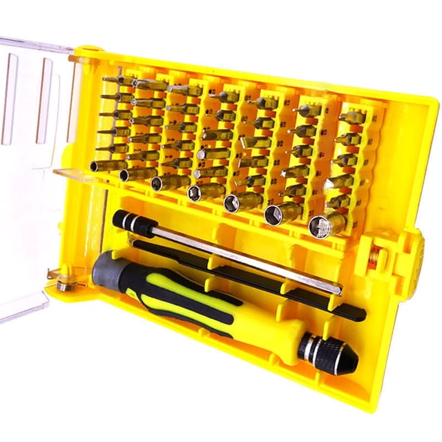 Juego de destornilladores manuales ANGGREK 45 en 1 multifuncional con soporte hexagonal