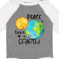 thumbnail image 4 of Inktastic Earth Day Peace Love Earth Boys or Girls Long Sleeve Baby Bodysuit, 4 of 5