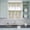 SpringGreen Beige, variant on 3 Piece Kitchen Curtains and Valances Set Green Eucalyptus Leaves Cafe Curtains 24 Inch Length Spring Floral Weeping Farmhouse Valance & Tier Curtain for Living Room Bedroom Window 54"x18" 27"x24"*2