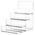 thumbnail image 1 of Exhibidor de acrílico transparente multiusos de cuatro niveles, estante elevador para tiendas minoristas y hogar., 1 of 7