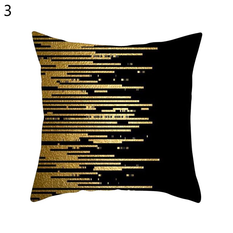 UKZMN Set of 4 18x18 Gold Fashion Throw Pillow Covers Yellow Black Perfume  Flower Eyelash Bed Decorative Pillow Covers for Couch Sofa, Velvet Square  Pillow Cove…