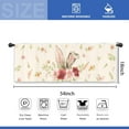 thumbnail image 3 of Easter Bunny Rabbit Kitchen Curtain Valance 54W x 18L Inch Spring Flower Floral Holiday Rod Pocket Short Cafe Small Window Treatment Drapes Decor, 3 of 6