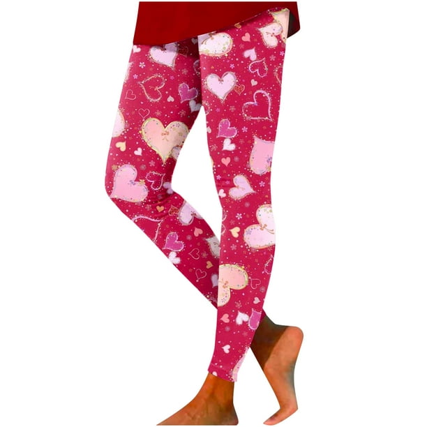 Valentines Day Leggings Women High Waist Elastic Slim Love Red Heart  Graphic Comfy Athletic Yoga Pants Plus Size, Beige, Small : :  Clothing, Shoes & Accessories