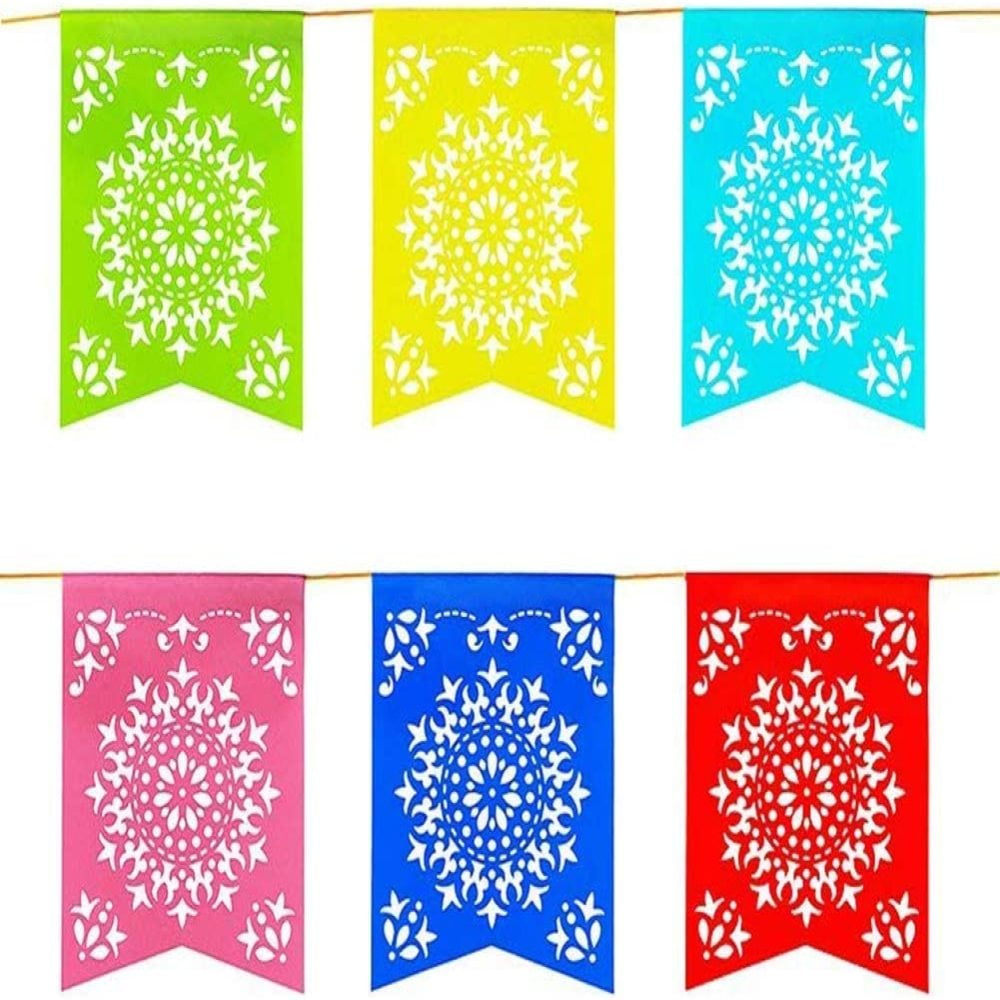 Amscan Festive Del Sol Flag Banner Party Two-Pack 12 Multicolor 