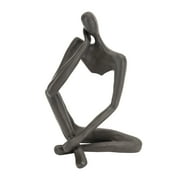 Danya B. Modern Thinking Man Iron Sculpture Statue