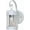 White, variant on 60/3461 Nuvo Lighting Piper-1 Light Outdoor Wall Lantern-5 Inches Wide by 10.63 Inches High-Old Bronze Finish