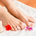 thumbnail image 3 of pares de protectores de gel para dedos de los pies, separadores de callos y mangas de alivio para el dedo meñique (manga abierta blanca), 3 of 7