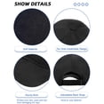 thumbnail image 2 of Gorra de béisbol Handepo, correa trasera ajustable, 24 unidades, negra, 2 of 7