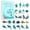 Blue-04, variant on Christmas Sewing Cat Countdown With 24 Pcs 2D Acrylic Christmas Countdown Ornament Blind Box for Adults DIY Craft Holiday Wall Decor Very Lovely Festive Gift Set for Cat Mom Home Decoration