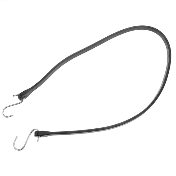 NIAIZEK Rubber Bungee Cords with Hooks Black Tarp Strap for Securing Cargo 1Pack
