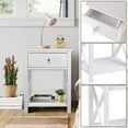 thumbnail image 3 of Ktaxon Night Stands for Bedroom Rustic Nightstand Bedside End Tables with Drawer Storage,White, 3 of 7