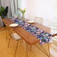 thumbnail image 2 of Yayeee Table Runner 70 inches Long for Home Kitchen Rectangle Dining Table Holiday Party Decoration, Pink and Purple Flowers, 2 of 7