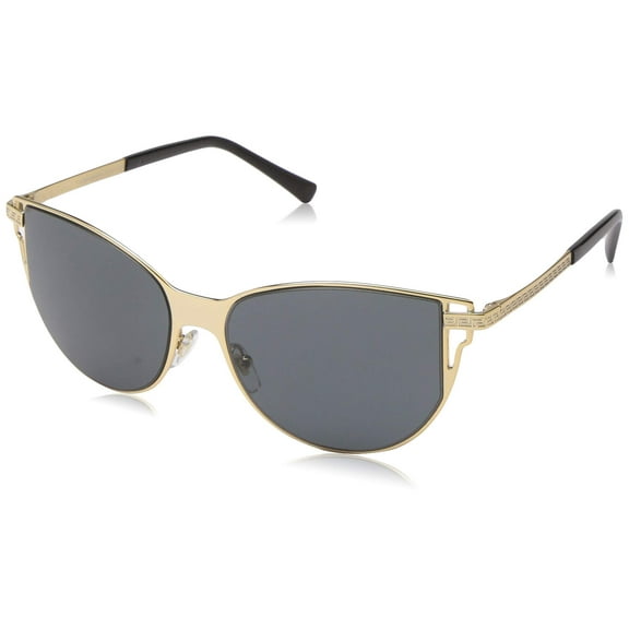 Versace Cat-Eye Sunglasses VE2211 1002/87 56mm Gold / Grey Lens