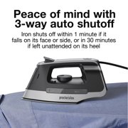 Proctor Silex Clothing Iron, Steam Iron for Clothes with Stainless Steel Soleplate & Retractable Cord