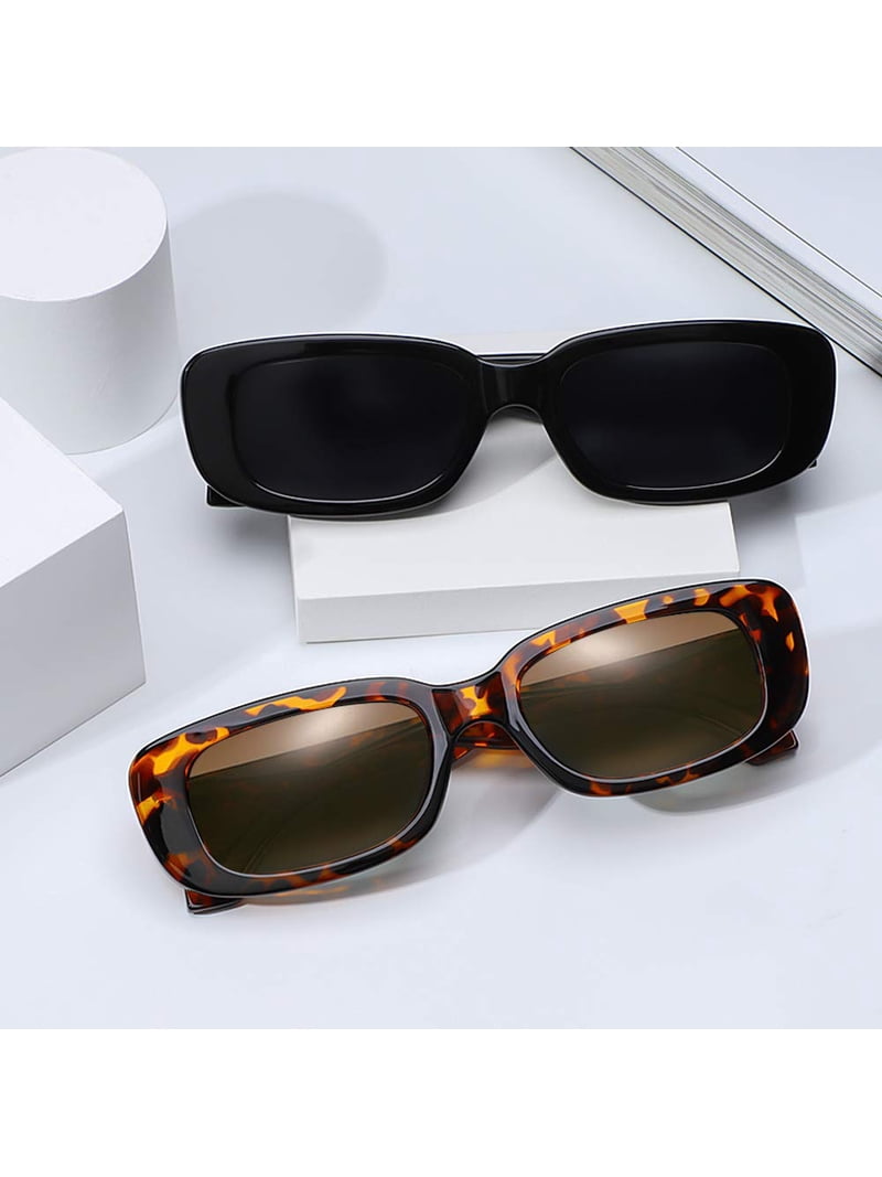 ManYmbyan 4 Pieces Retro Vintage Sunglasses Small Square 