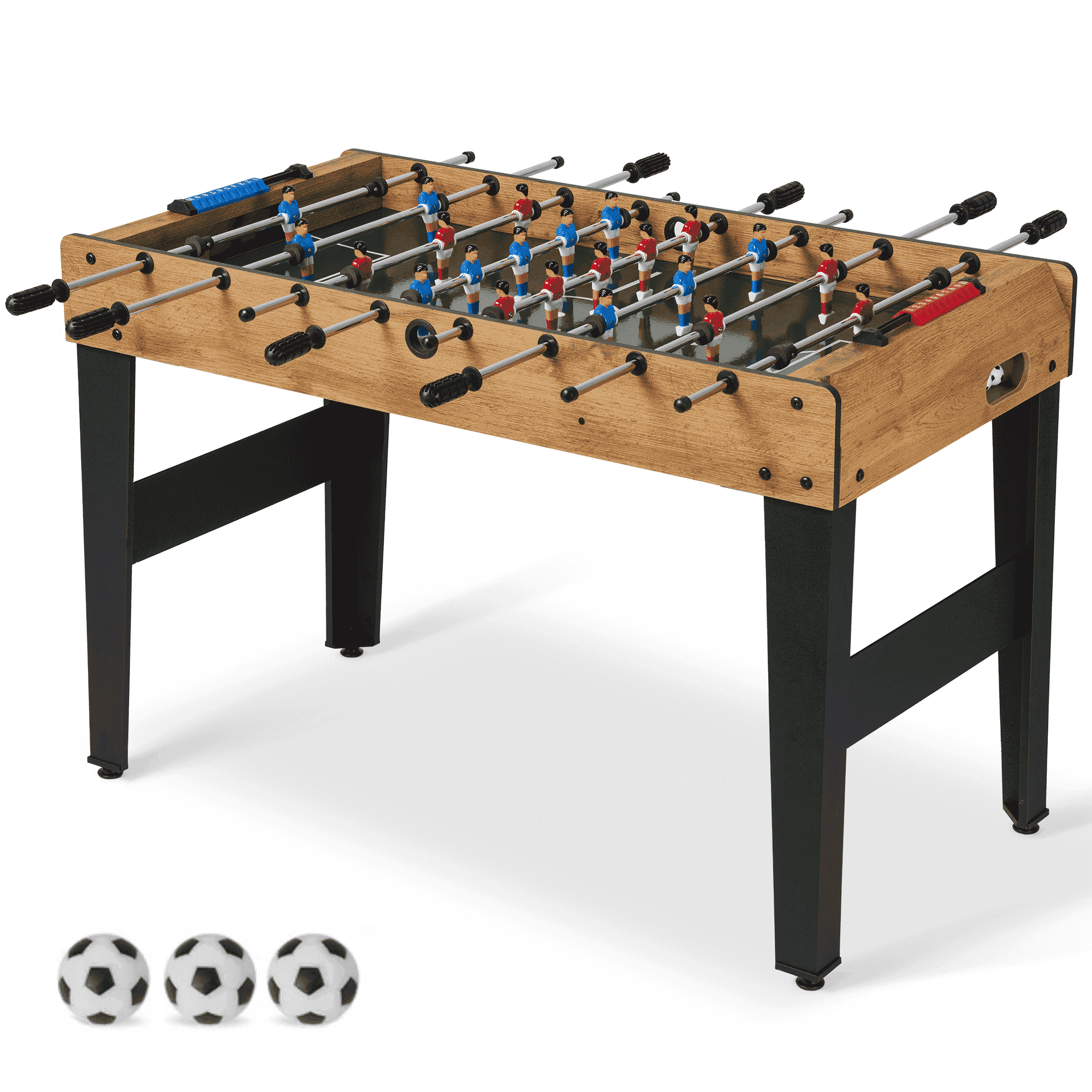 Naipo 48 in Foosball Table Competition Sized Soccer Game Table for Home Game Room Adult Juniors Size with 3 Balls