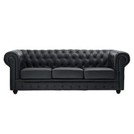 Modway Chesterfield Genuine Leather Sofa Multiple Colors