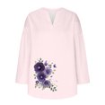 thumbnail image 4 of Ugoldhm Plus Size Womens Tops - Fashion 2024 Smocked Long Sleeve V Neck Shirts Floral Print Shirts Fashion from $5, 4 of 4