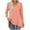 Orange, variant on Blmnix Relaxed Fitted Tops Polka Dot Tunics Teacher Tops for Women White 3/4 Sleeve V-Neck Tops
