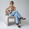 thumbnail image 6 of Cushionaire Chica Espadrille Wedge Sandals for Women Slip On Closed Toe Women Shoes with Elastic Straps and Stylish Everyday Comfort, 6 of 23