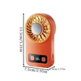 thumbnail image 2 of Portable Semiconductor Cooling Handheld Fan Mini Orange 1 Pack with USB Charging Cable for Outdoor Camping Hiking Travel Students Daily Commute Outdoor Activities, 2 of 4