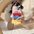 thumbnail image 3 of fluffy phone case compatible with iPhone 14 pro max,fluffy plush phone case with DIY girl braids,Teen Girls Phone Case for iphone14promax (Snow White), 3 of 4