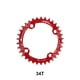 thumbnail image 5 of Sonducket Rueda de cadena de bicicleta de montaña, ruedas de repuesto para bicicletas, rueda de cadena ovalada, paso de agujero de 96mm, modificaciones de Ciclismo Rojo 34T Sonducket OD025956-05, 5 of 6
