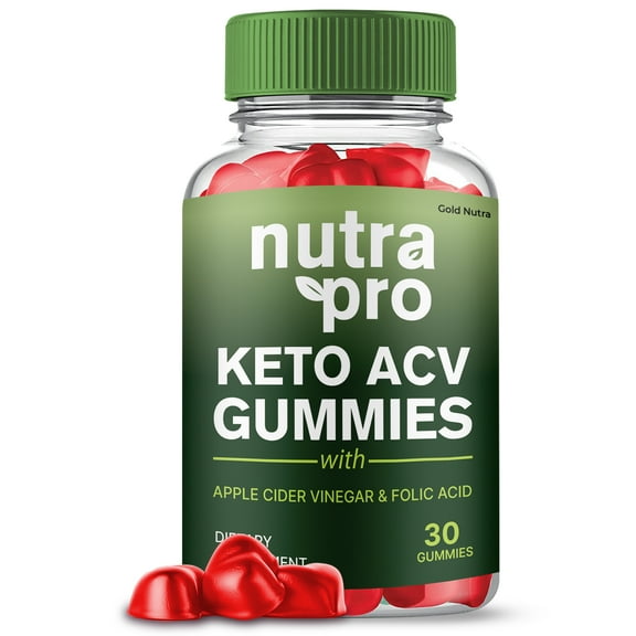 (1 Pack) Nutra Pro Keto ACV Gummies, NutraPro Keto   ACV Supplement for Ketogenic Diet, Premium Formula, Organic Ingredients, 1 Month Supply