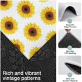 thumbnail image 3 of White Regular Sunflower Pattern Kitchen Rugs Sets Of 3,Kitchen Runner Rugs Non Skid Washable,Decorative Kitchen Floor Mats for Kitchen,Sink,Laundry,17"x30"+ 17"x47" + 17"x59", 3 of 6
