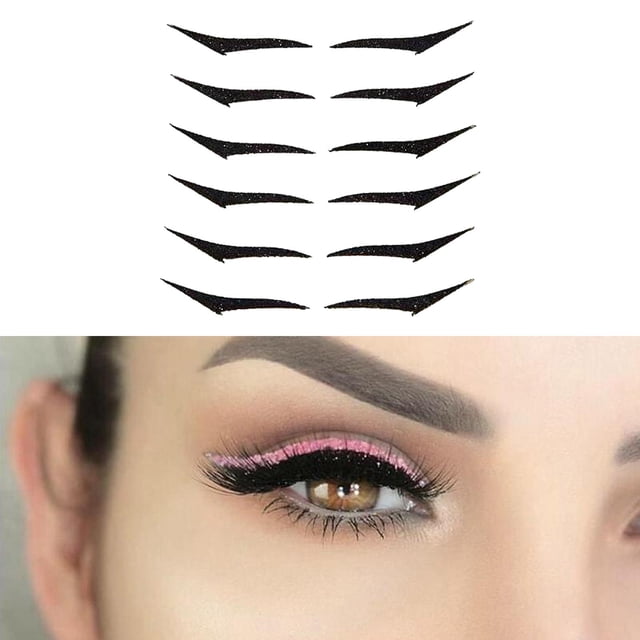 Lazy Stickers Eyelid Eye Sticker 6 Pair Black B