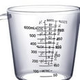 thumbnail image 3 of Jarra medidora de plástico, vaso grande de 600ml, tazas medidoras, jarras graduadas, tarros medidores para agua fría, té helado, jugo, cerveza, leche, 3 of 5