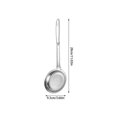 thumbnail image 2 of Fine Mesh Stainless Steel Colander Colander Filter Stainless Steel Upgrade Spoon With Long Handle For Cooking Frying Baking And Grease Filtering Plumbing Strainer Fr Kitchen Can Mat Corner Kitchen, 2 of 3