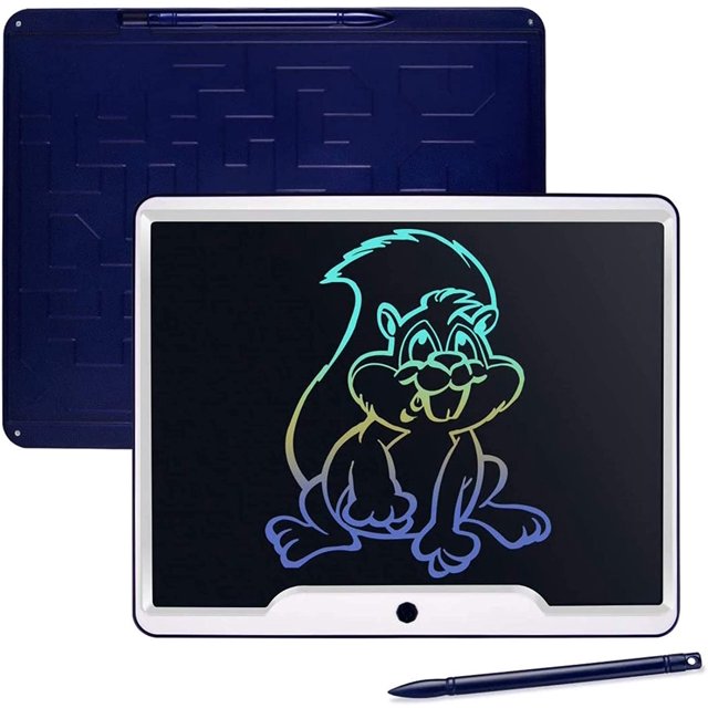 DAMAIE 15 Inch Colorful Screen Digital eWriter Graphics Tablet Portable Writing Board Light Blue