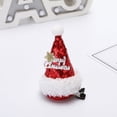 thumbnail image 5 of RV Cuatro piezas de populares pinzas para el cabello con decoración navideña que venden lindos sombreros adornos para el cabello con brillo Sombrero de Navidad pequeño clip para sombrero 7 * 12 cm brillar Electrónica, 5 of 5