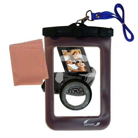 Image of Gomadic Clean and Dry Waterproof Protective Case Suitablefor the Coby CAM4002 SNAPP Camcorder to use Underwater