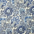 thumbnail image 2 of 1 Yard - Blue Paisley Upholstery Cotton Duck Fabric (Great for Quilting, Sewing, Craft Projects, Throw Pillows & More) 1 Yard X 44" Wide, 2 of 2