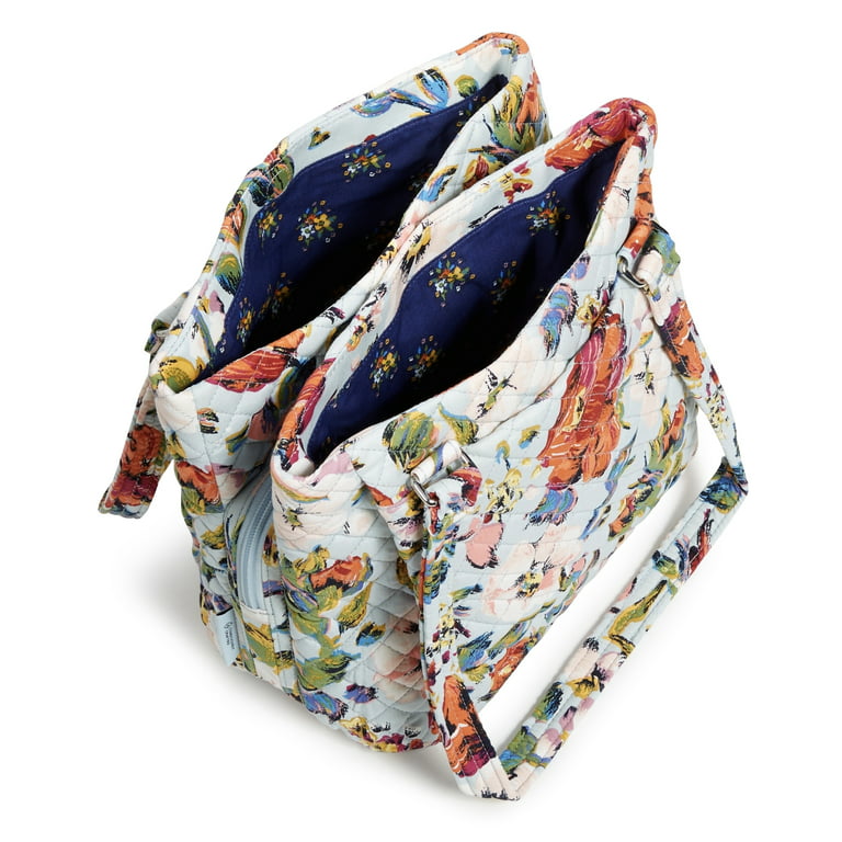 Vera Bradley Women's Cotton Multi-Compartment Shoulder Bag Sea Air