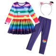 thumbnail image 2 of Gabby's Dollhouse-Conjunto de vestidos y pantalones para niñas, disfraz de Halloween, Pascua, gatos, carnaval, fiesta de cumpleaños, 3-10 años（Black-white-cats 140 7-8T, 2 of 4