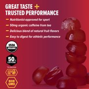Honey Stinger Organic Gluten-Free Caffeinated Energy Chews, Cherry Cola, 1.8 oz, 4 Count Box