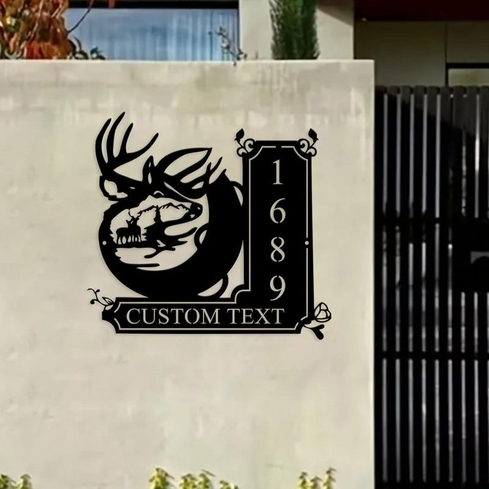 Customized House Numbers and Letters Doorplate, Name Address Plaque, Outdoor Home Mailbox, Address Sign Plates(24inch)