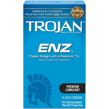 TROJAN ENZ Condoms, 12 Count
