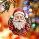 thumbnail image 5 of Adornos colgantes para árbol de Navidad | Artesanías de resina de Papá Noel | Decoraciones acrílicas con relieve 3D para la decoración navideña del hogar, 5 of 5