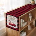 thumbnail image 6 of Table Runners 72 Inches Long Dress Scarves, Valentine's Day Farmhouse Kitchen Table Runner, Coffee Tablerunners, Floral Love Heart Romantic Roses Plaid 14x72 Inch, 6 of 9