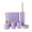 Light Purple, variant on Lipstore 6 Pieces Bathroom Accessories Set Bath Toothbrush Holder for Farmhouse Hotel Blue
